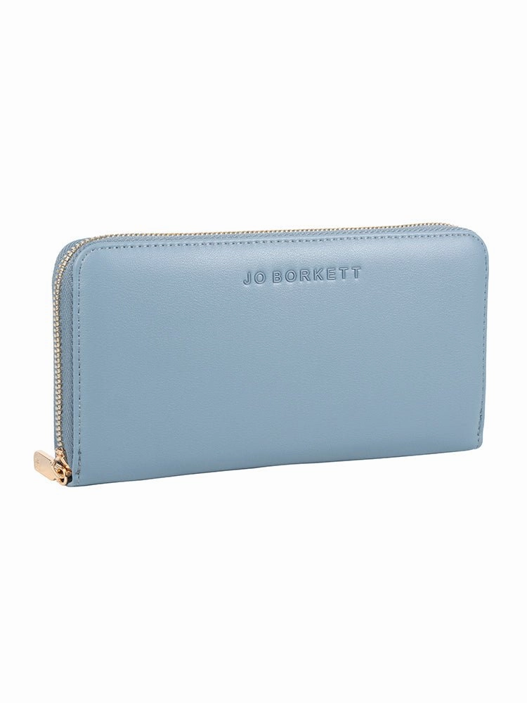 Jo Borkett Zip Around Purse | Blue Special Online Offer