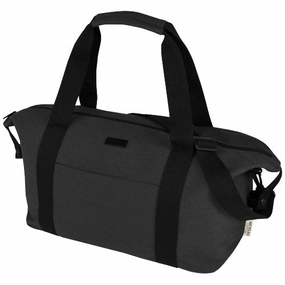 Joey Grs Recycled Canvas Sports Duffel Bag 25L - Solid Black Instant Hot Deal Flash Offer Today