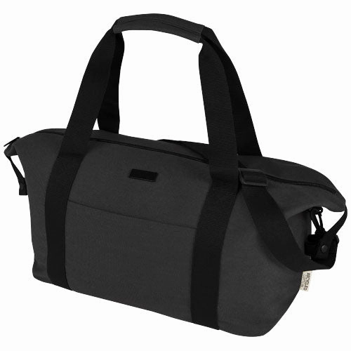 Joey Grs Recycled Canvas Sports Duffel Bag 25L - Solid Black Instant Hot Deal Flash Offer Today