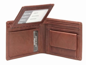 Instant Hot Deal Exclusive Savings Event Johnny Black Bavaria 8Cc Flap Leather Wallet - Rfid | Brown