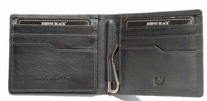 Big Savings Alert Special Online Offer Johnny Black Chicago Money Clip Leather Wallet - Rfid | Black