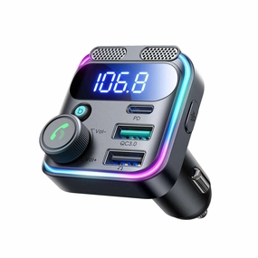 Joyroom 48W Fm Transmitter | Bluetooth Car Charger With Led Dont Miss This Steal Clearance Event Today