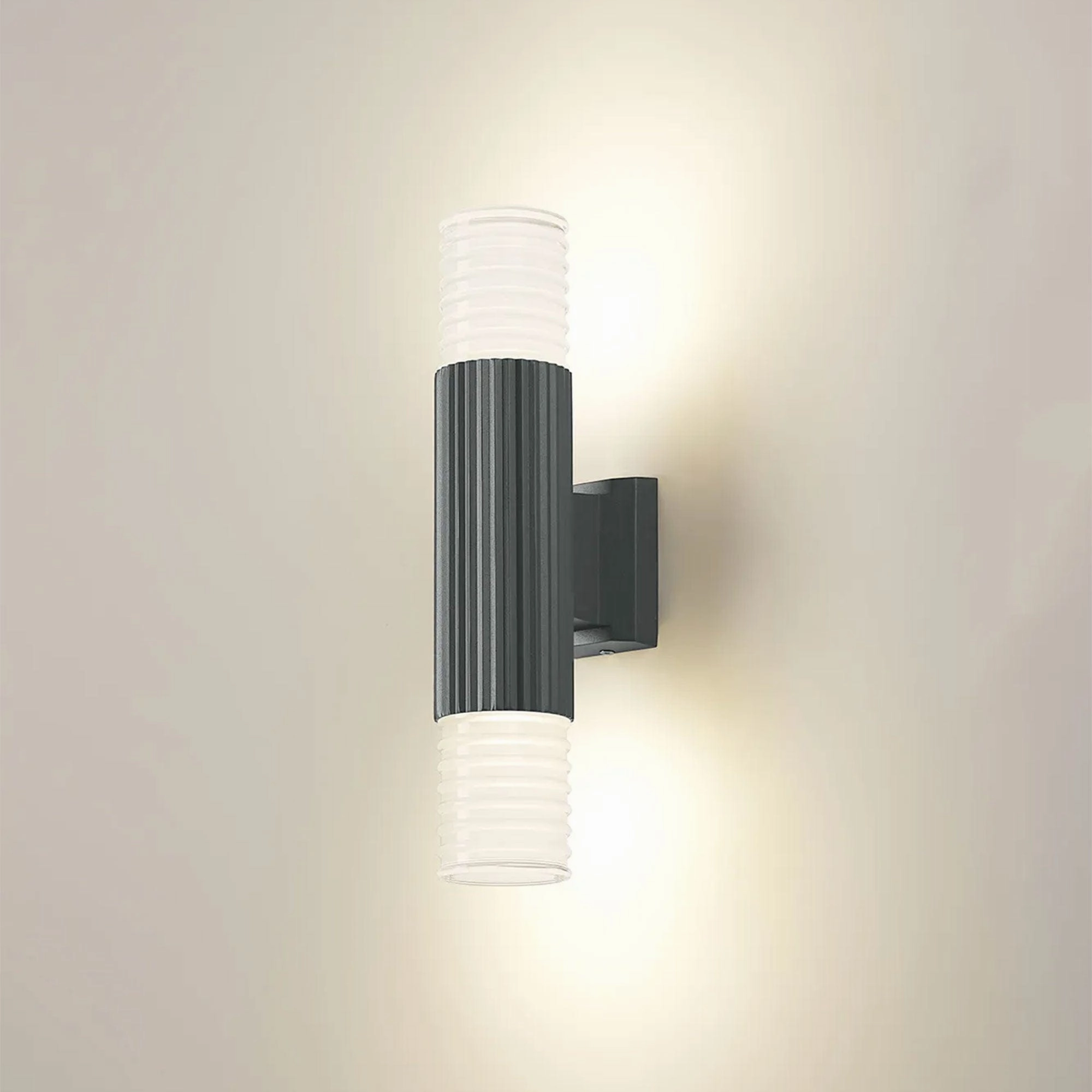 Jude - Grey Double Wall Light
