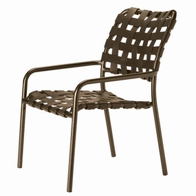 Kahana Cross Strap Dining Chairoutdoor dining chair with armrests