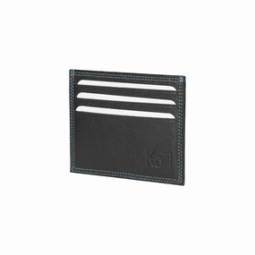 Kaili Mood Credit Card Holder Leather Black New Arrival Discount Price Drop Today