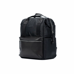Kaili Mood Nylon Leather Backpack Black Shop Save Big