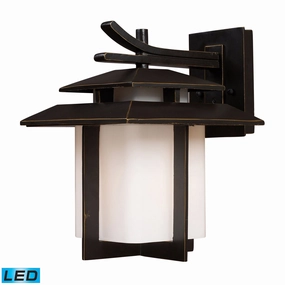 Kanso LED Outdoor Wall Sconce Aged BronzeOutdoor wall sconces with motion sensor