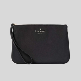 Limited Stock Deals Kate Spade Chelsea Medium Wristlet Pouch Black Kc633