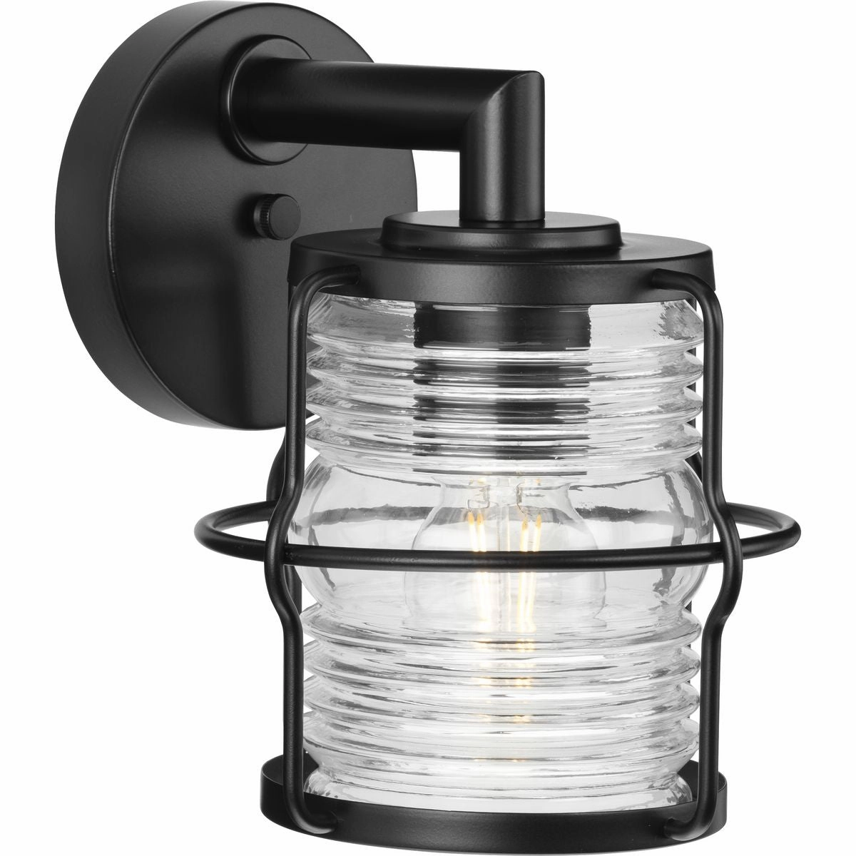Keegan One Light Outdoor Wall Lantern Matte Black