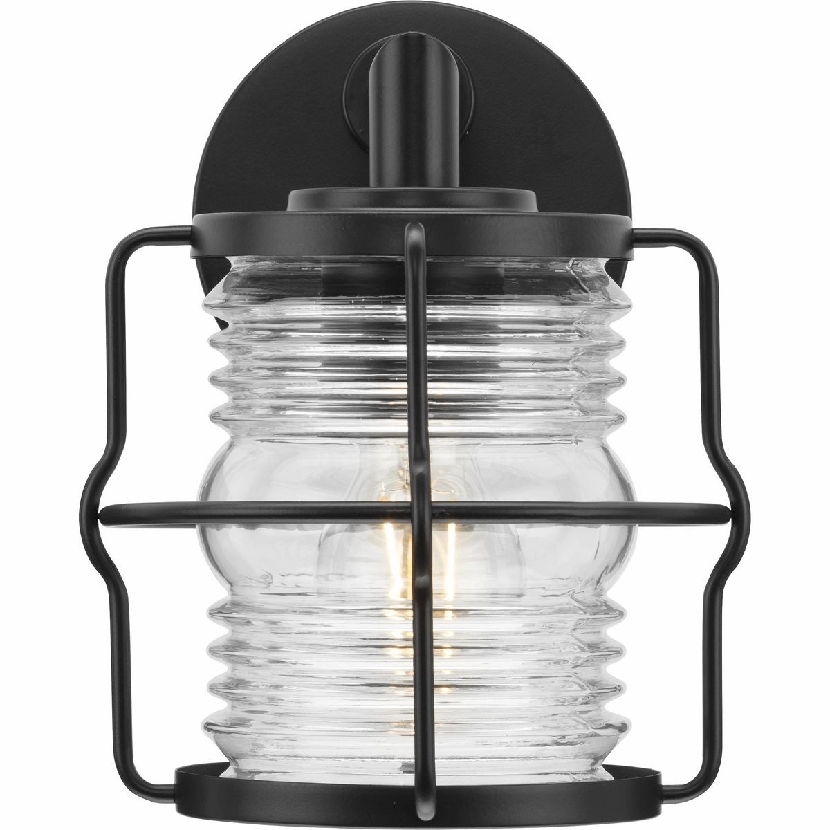 Keegan One Light Outdoor Wall Lantern Matte Black