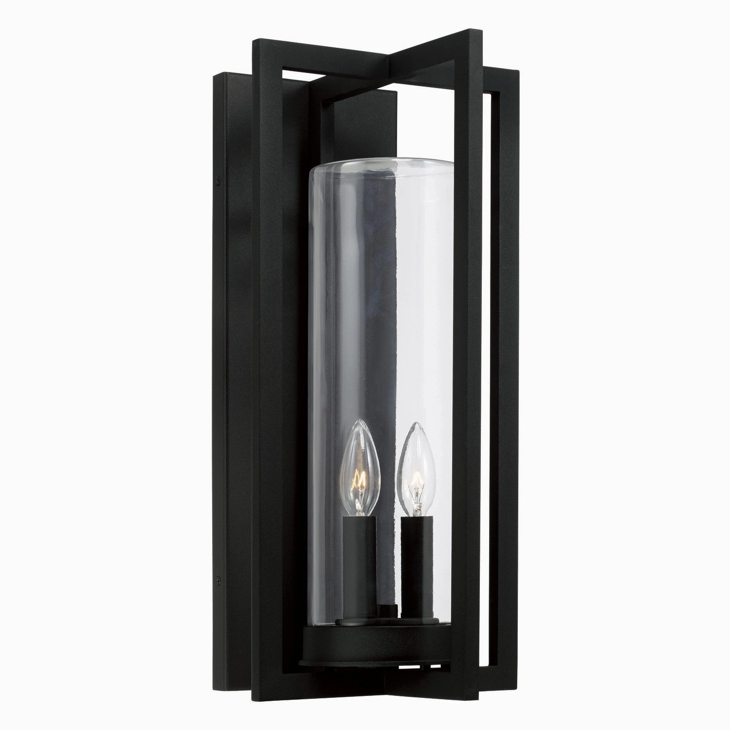 Kent Two Light Outdoor Wall Lantern BlackOutdoor wall sconces with motion sensor
