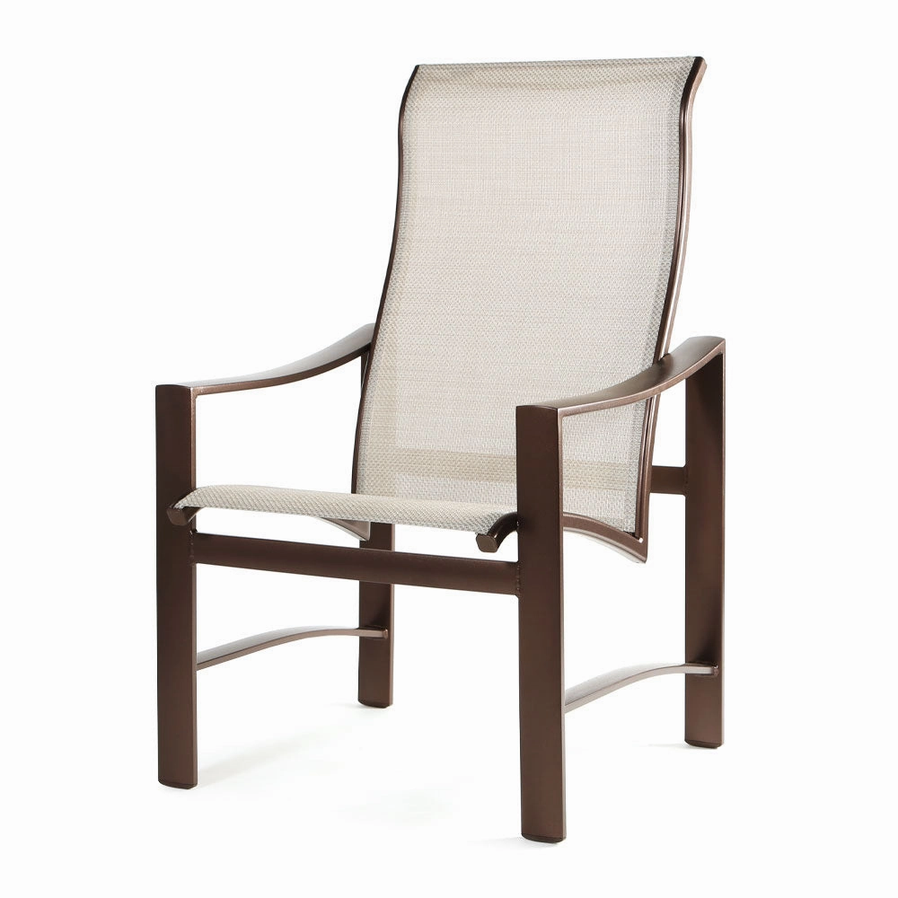 Kenzo Sling High Back Dining Chairoutdoor dining chair with armrests