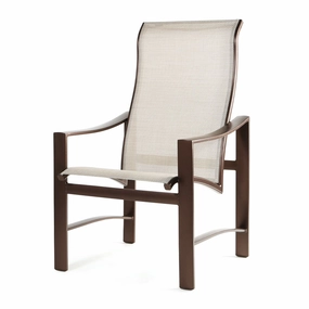 Kenzo Sling High Back Dining Chairoutdoor dining chair with armrests