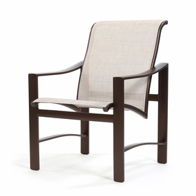Kenzo Sling Low Back Dining Chairoutdoor dining chair with armrests
