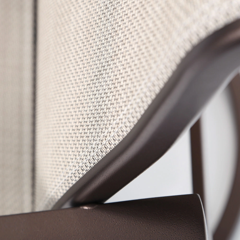 Kenzo Sling Low Back Swivel Rocker Dining Chair