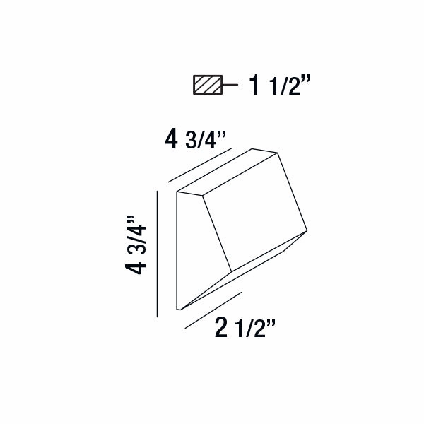 Kilo LED Outdoor Wall Mount Graphite Grey