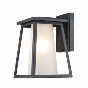 Kingsbury One Light Outdoor Wall Mount BlackOutdoor wall sconces with motion sensor