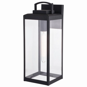 Kinzie One Light Outdoor Wal Mount Textured BlackOutdoor wall sconces with motion sensor