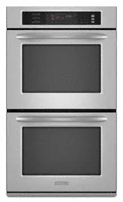 Kitchenaid KEBS207SSS Double Oven 30" Width 4.3 Cu. Ft. Capacity Even-Heat&#8482; True Convection System In Upper Oven Architect? Series Ii