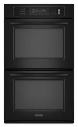 Kitchenaid KEBS208SBL Double Oven 30" Width 4.3 Cu. Ft. Capacity Even-Heat&#8482; True Convection System In Upper And Lower Oven Architect? Series Ii
