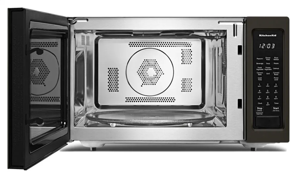 Kitchenaid KMCC5015GBS 21 3/4" Countertop Convection Microwave Oven With Printshield&#8482; Finish - 1000 Watt - Black Stainless Steel With Printshield&#8482; Finish