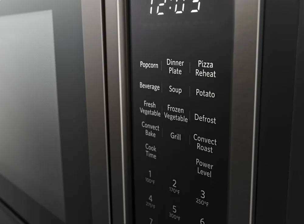 Kitchenaid KMCC5015GBS 21 3/4" Countertop Convection Microwave Oven With Printshield&#8482; Finish - 1000 Watt - Black Stainless Steel With Printshield&#8482; Finish