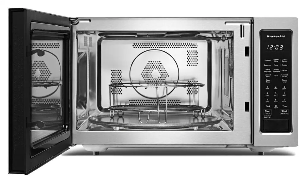Kitchenaid KMCC5015GSS 21 3/4" Countertop Convection Microwave Oven - 1000 Watt - Stainless Steel