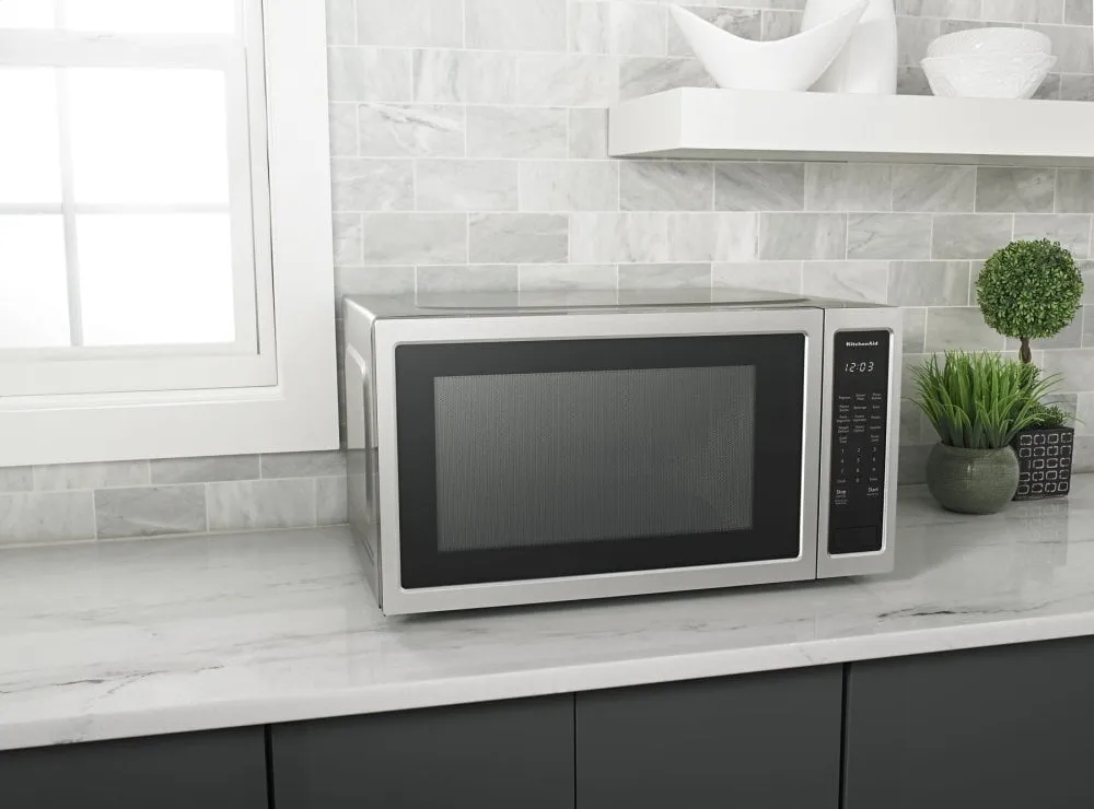 Kitchenaid KMCS3022GSS 24" Countertop Microwave Oven - 1200 Watt - Stainless Steel