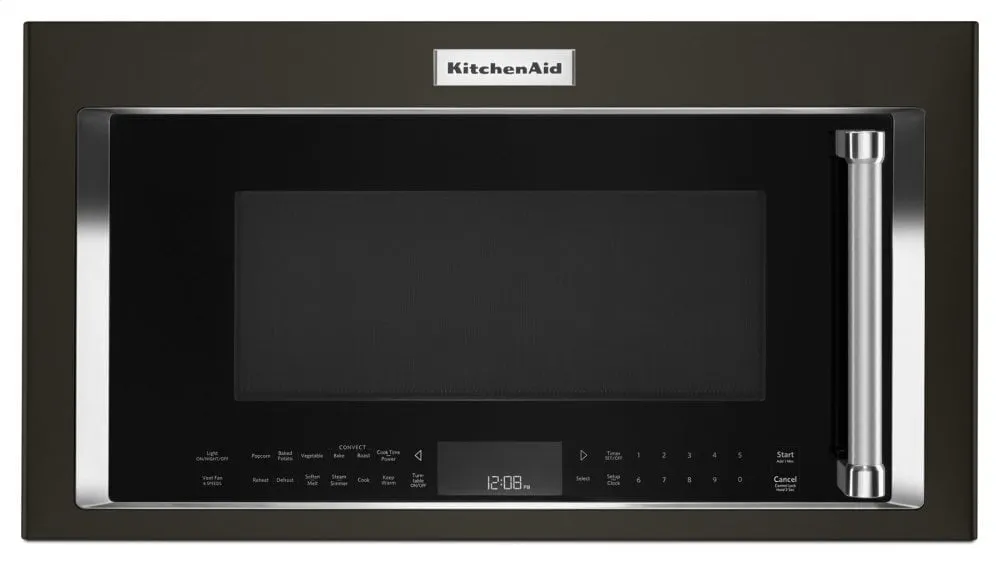 Kitchenaid KMHC319EBS 1000-Watt Convection Microwave Hood Combination - Black Stainless Steel With Printshield&#8482; Finish