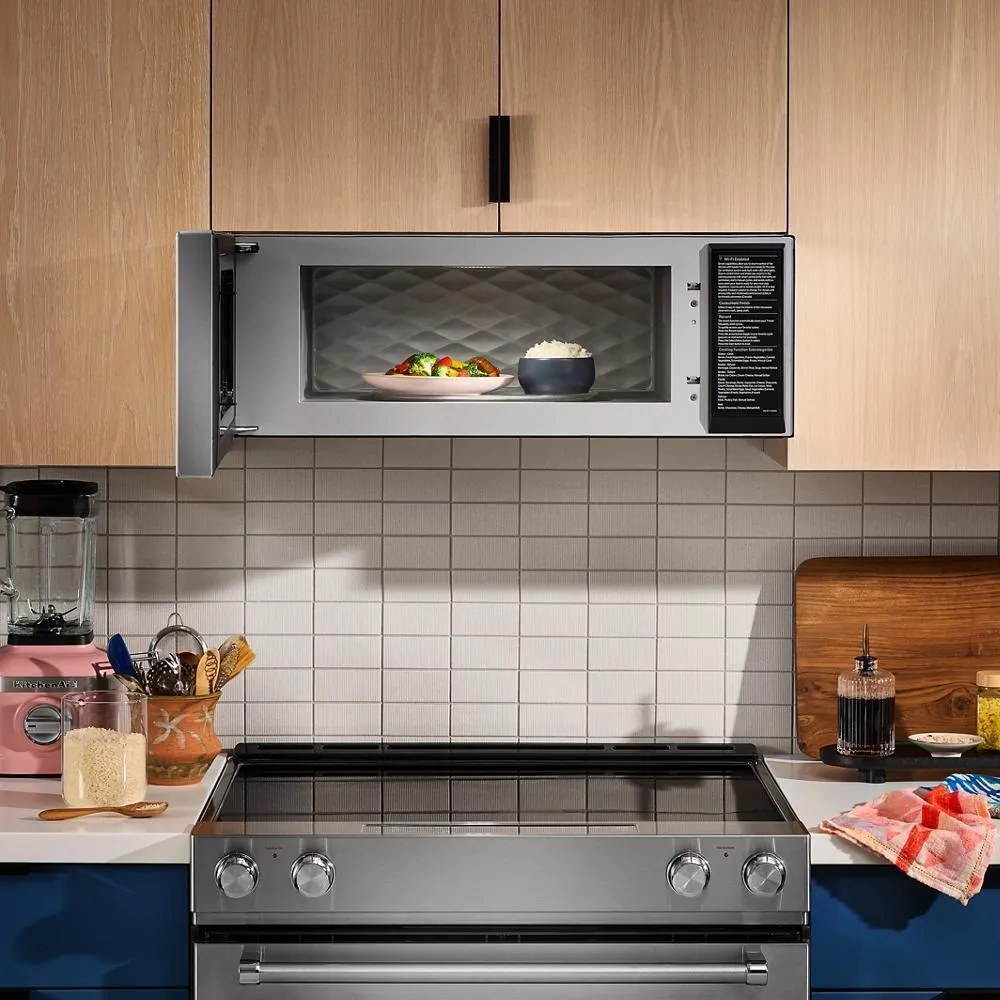 Kitchenaid KMML550RPS Smart Low Profile Microwave Hood Combination With Dual Fan Ventilation