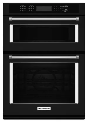 Kitchenaid KOCE500EBL 30" Combination Wall Oven With Even-Heat&#8482; True Convection (Lower Oven) - Black