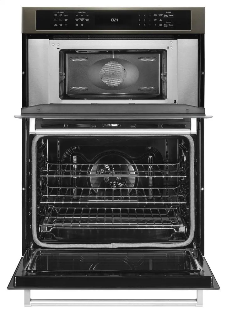 Kitchenaid KOCE500EBS 30" Combination Wall Oven With Even-Heat&#8482; True Convection (Lower Oven) - Black Stainless Steel With Printshield&#8482; Finish