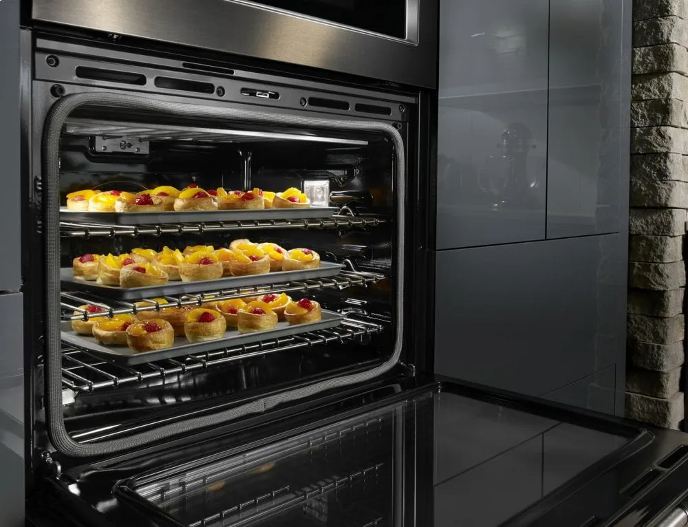 Kitchenaid KOCE500EBS 30" Combination Wall Oven With Even-Heat&#8482; True Convection (Lower Oven) - Black Stainless Steel With Printshield&#8482; Finish