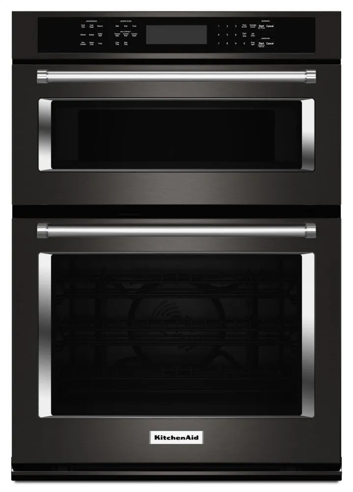Kitchenaid KOCE500EBS 30" Combination Wall Oven With Even-Heat&#8482; True Convection (Lower Oven) - Black Stainless Steel With Printshield&#8482; Finish