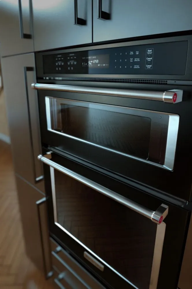 Kitchenaid KOCE500EBS 30" Combination Wall Oven With Even-Heat&#8482; True Convection (Lower Oven) - Black Stainless Steel With Printshield&#8482; Finish