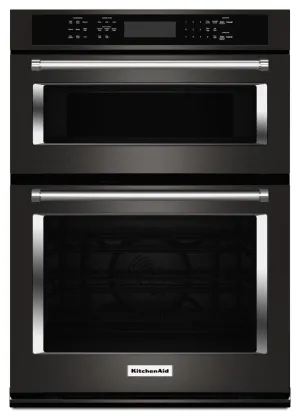 Kitchenaid KOCE500EBS 30" Combination Wall Oven With Even-Heat&#8482; True Convection (Lower Oven) - Black Stainless Steel With Printshield&#8482; Finish