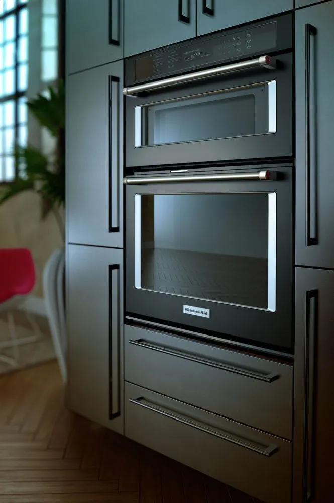 Kitchenaid KOCE500EBS 30" Combination Wall Oven With Even-Heat&#8482; True Convection (Lower Oven) - Black Stainless Steel With Printshield&#8482; Finish