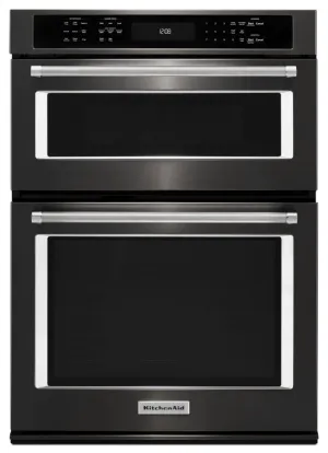 Kitchenaid KOCE507EBS 27" Combination Wall Oven With Even-Heat&#8482; True Convection (Lower Oven) - Black Stainless Steel With Printshield&#8482; Finish