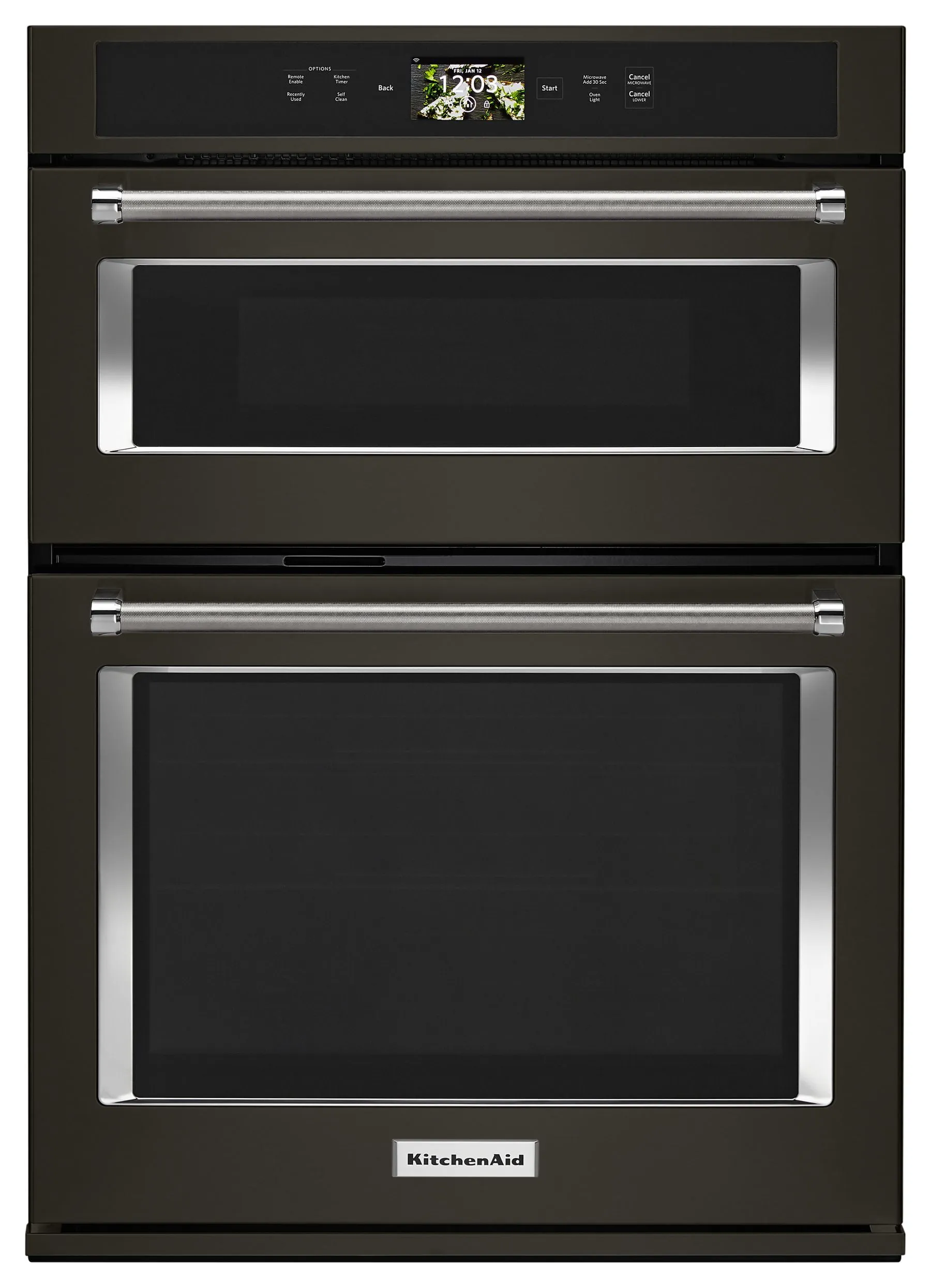 Kitchenaid KOCE900HBS Smart Oven  30" Combination Oven With Powered Attachments And Printshield&#8482; Finish - Black Stainless Steel With Printshield&#8482; Finish