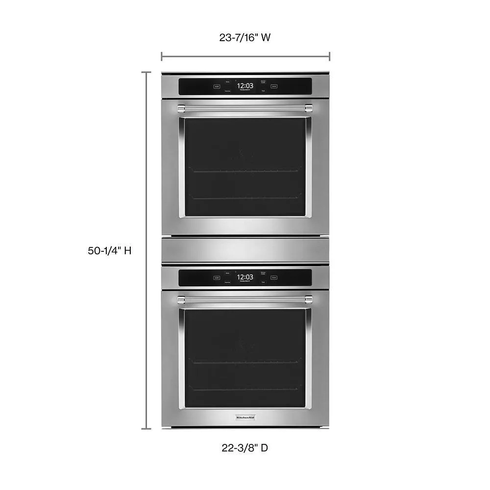 Kitchenaid KODC504PPS 24" Smart Double Wall Oven With True Convection