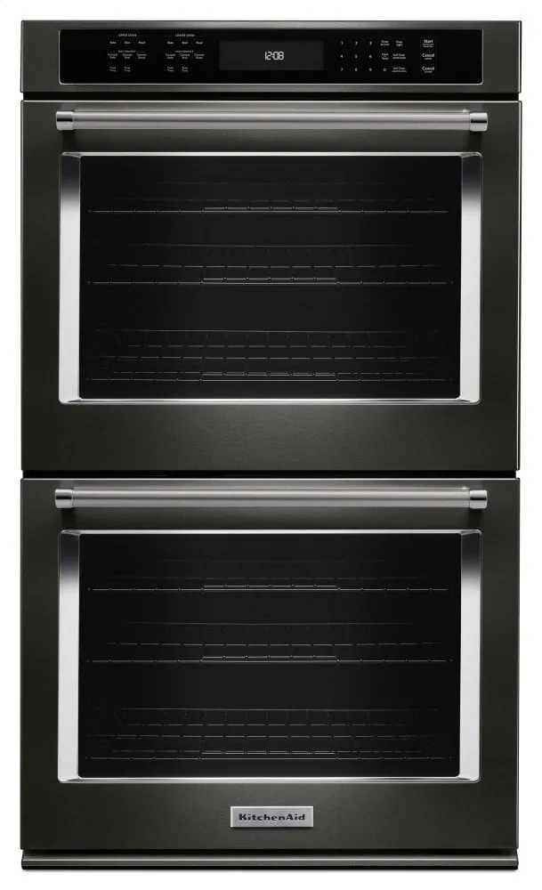 Kitchenaid KODE507EBS 27" Double Wall Oven With Even-Heat&#8482; True Convection - Black Stainless Steel With Printshield&#8482; Finish