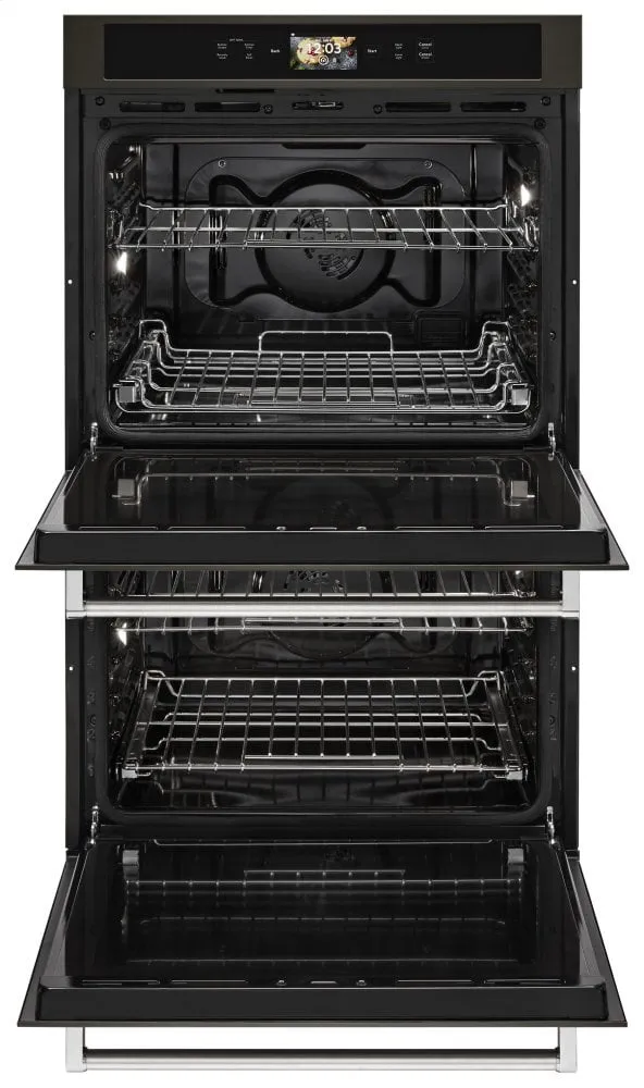 Kitchenaid KODE900HBS Smart Oven  30" Double Oven With Powered Attachments And Printshield&#8482; Finish - Black Stainless Steel With Printshield&#8482; Finish