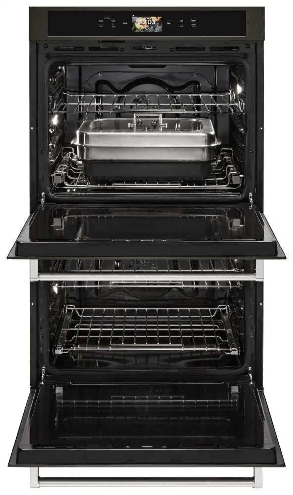 Kitchenaid KODE900HBS Smart Oven  30" Double Oven With Powered Attachments And Printshield&#8482; Finish - Black Stainless Steel With Printshield&#8482; Finish