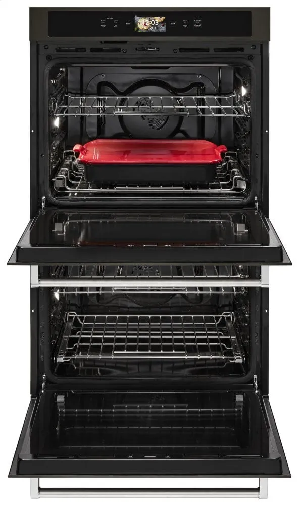 Kitchenaid KODE900HBS Smart Oven  30" Double Oven With Powered Attachments And Printshield&#8482; Finish - Black Stainless Steel With Printshield&#8482; Finish