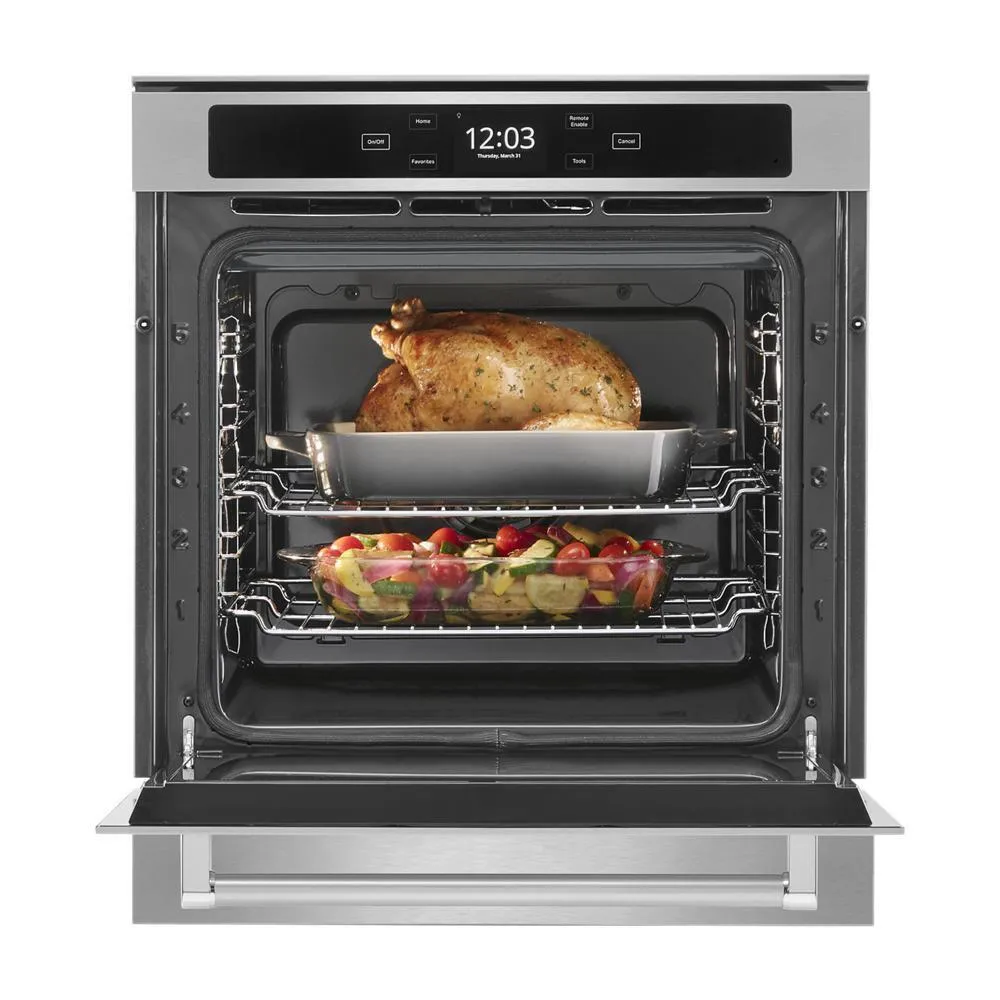 Kitchenaid KOSC504PPS 24" Smart Single Wall Oven With True Convection