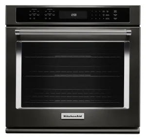 Kitchenaid KOSE507EBS 27" Single Wall Oven With Even-Heat&#8482; True Convection - Black Stainless Steel With Printshield&#8482; Finish