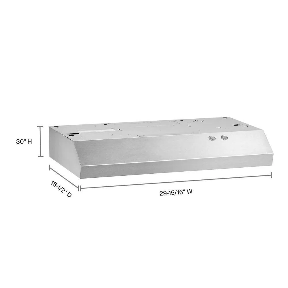 Kitchenaid WVU17UC0JS 30" Range Hood With Full-Width Grease Filters