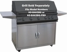 Kokomo Grills 3 Burner Stainless Steel Freestanding BBQ Gas Grill Cart KO-BAK3BG-CStainless steel BBQ tool set