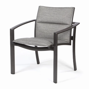 Kor Padded Sling Dining Chairoutdoor dining chair with armrests