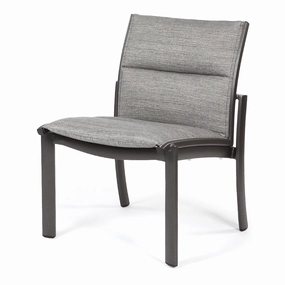 Kor Padded Sling Side Chairoutdoor dining chair with armrests